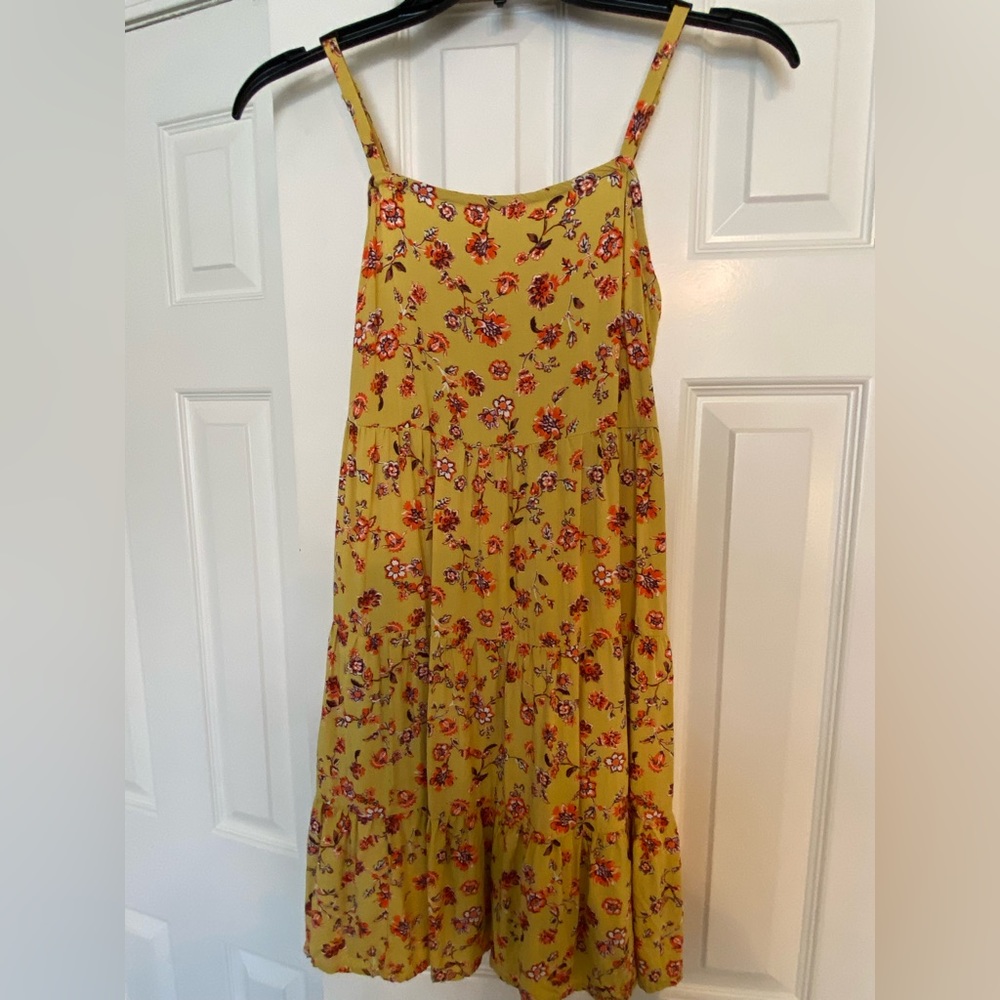 Summer floral dress with pockets. XS, old Navy lightweight